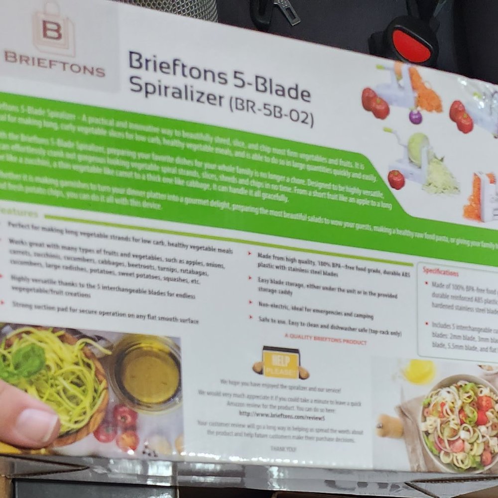 Brieftons 5 blade spiralizer - NEW